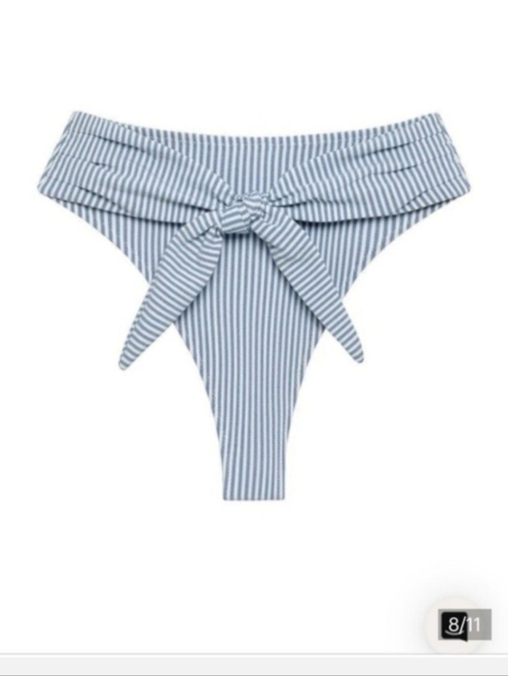 Montce Blue and White Striped Bikini Set - Picture 6 of 11